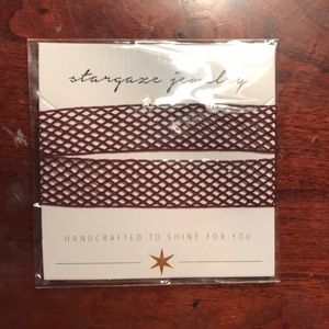 Burgundy Fishnet Choker